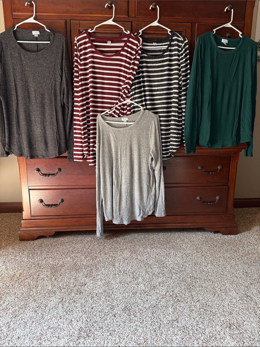 Old Navy Long Sleeve Tshirts - 5 total, XXL tall with 1 XL tall